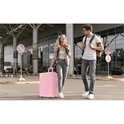 FATMOON Hardshell Luggage, Lightweight Durable ABS Suitcases with Double Wheels, Expandable 28-inch Checked Luggage 28" (Single Luggage)