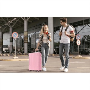 FATMOON Hardshell Luggage, Lightweight Durable ABS Suitcases with Double Wheels, Expandable 28-inch Checked Luggage 28" (Single Luggage) - 1 of 4
