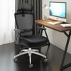 VEVOR Ergonomic Office Chair with Slide Seat, Desk Chair with Mesh Seat, Angle and Height Adjustable Home Office Chair with Back and Lumbar Support - 2 of 4