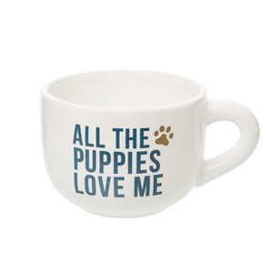 Totalee Gift Puppies Love Me Cappuccino Mug Ceramic White 24 oz - 1 of 1