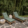 ARDEN earthFIBER Outdoor Tufted Chaise Cushion, Water repellent, Fade Resistant, Cushion for Chaise Lounger 22 x 76, Sage Green Texture - 3 of 4