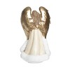 Transpac Resin 21 in. Multicolor Christmas Gilded Glam Angel in Furs - 3 of 4