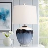 360 Lighting Hulda 26" High Blue Art Glass Table Lamp - 2 of 4