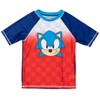 SEGA Sonic the Hedgehog Pullover Rash Guard and Swim Trunks Outfit Set Little Kid to Big Kid - 3 of 4