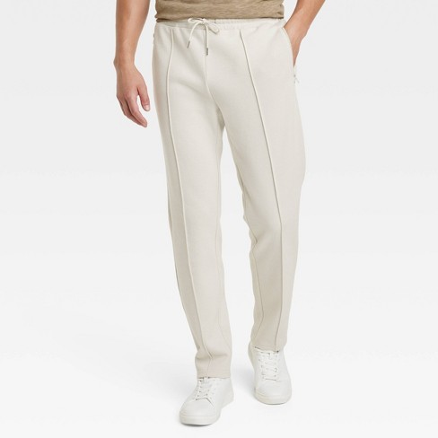 Men's Regular Fit Track Suit Pants - Goodfellow & Co™ Beige XS