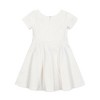 Girls' Organic Short Sleeve Lightweight Knit Skater Dress, Kids - 3 of 3