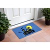 HomeRoots 18" X 30" Blue and Black Coir Outdoor Halloween Door Mat - 2 of 4