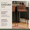 Maven Lane Gerard High Back Vegan Leather Bar Height Bar Stool - 4 of 4