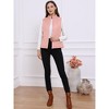 Allegra K Women's Stand Collar Lightweight Gilet Quilted Zip Vest - 3 of 4