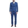 Cloudstyle Mens 3-Piece Plaid Suit Set Modern Fit Jacket Tux Blazer Vest Pants - 3 of 4