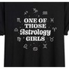 Women's - Instant Message - One Of Those Astrology Girls Oversized Graphic T-Shirt - 2 of 4