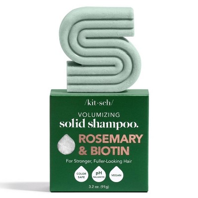 Kitsch Rosemary & Biotin Volumizing Solid Shampoo Bar - 3.2oz : Target