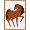 Kate & Laurel All Things Decor 18"x24" Sylvie Farm Horse Framed Canvas by Hannah Beisang Natural - 2 of 4