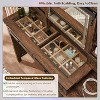 SinCiDo 48" Farmhouse Makeup Vanity Desk w/ Sliding High Definition Mirrors, Charging Station, LED Lights, 7 Drawers & Shelves, Bedroom Vanity Desk - 4 of 4