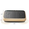 VisioGear Vibration Plate Fitness Platform, Shaking Workout Board, Weight Loss Equipment for Men and Women, Gold & Black, 20.5"*14.2"*4.5" - 3 of 4