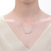 Guili Sterling Silver Necklace with Gold-Plated finish, featuring Multi-Color Cubic Zirconia Bar for a bold, colorful statement piece. - 3 of 3