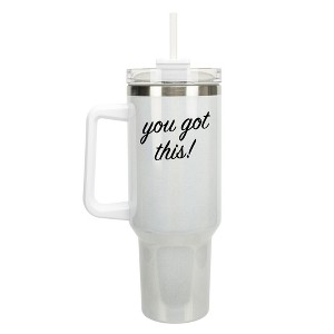 Elanze Designs You Got This! Motivation 40 oz. Stainless Steel, Large Water Bottle Coffee Mug, Spill & Leak Resistant, Thermal Travel Tumbler with - 1 of 1