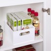 Copco 10-Inch White Cabinet Storage Bin with Built-In Handles and Nonskid Liner - Ideal for Organizing Kitchen, Pantry, Closet Items - High Walls - 3 of 4