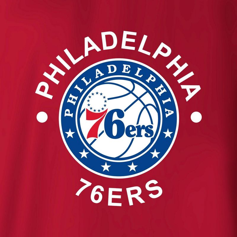 NBA Philadelphia 76ers Women&#39;s Dolman Short Sleeve T-Shirt, 4 of 5