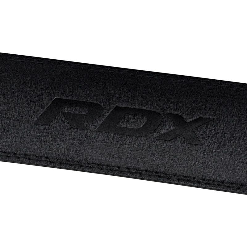 RDX Sport 4'' Leather Weightlifting Gym Belt - Premium Support for Powerlifting, Bodybuilding, and CrossFit Training, 4 of 5