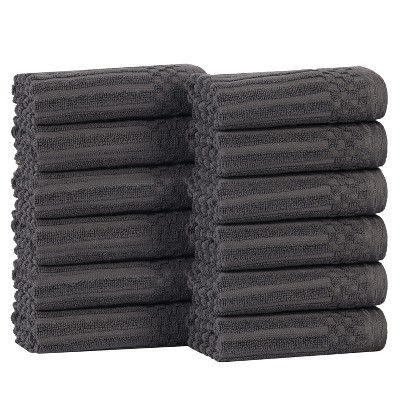 Modern Ribbed Cotton  Assorted Towel Set by Blue Nile Mills