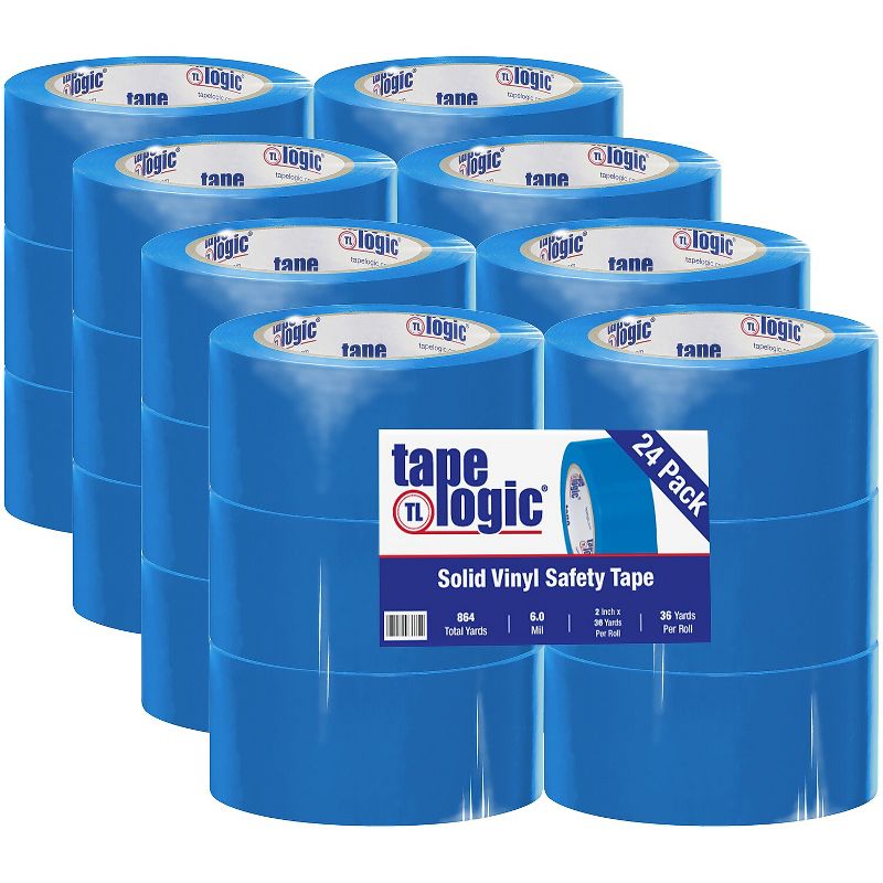 Tape Logic Vinyl Safety Tape Solid Blue 2" x 36 yds. 24/Case (T9236B), 1 of 3