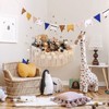 Aoibox Macrame Stuffed Animal Toy Net Hammock with Star Light, Small Plushies Storage for Nursery, Corner Wall Hanging Organizer - 3 of 4