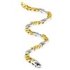 Pompeii3 Men's Figaro link 14k Gold (19gram) or Platinum (31gram) 6mm Bracelet 8" - 2 of 4