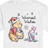 Men's - Winnie the Pooh - Pooh & Piglet Warmest Wishes Christmas Short Sleeve Graphic T-Shirt - 2 of 4