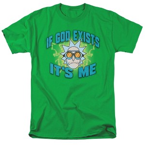Rick And Morty If God Exists Adult T-Shirt - 1 of 4