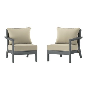 WestinTrends Avalon Outdoor Patio HDPE Sectional Sofa with Patio Cushions - 1 of 4