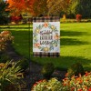 Pumpkin Wreath Burlap Fall Garden Flag Thankful Autumn 12.5"x18" Briarwood Lane - 4 of 4