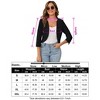Coolmee Women Soft Stretchy Lightweight Cardigan Blazer Front Open Three quarter Slit Sleeve Business Casual Blazer Jackets - 4 of 4