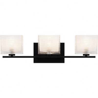 Quoizel Lighting Westcap 3 - Light Vanity in  Matte Black