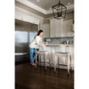 Maven Lane Adrien Rustic Backless Fabric Saddle Seat Counter Height Bar Stool - 3 of 4