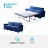 Mjkone Modern Velvet  2-in-1 Pull Out Sleep Sofa Bed - 2 of 4