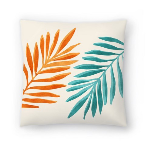 Americanflat 14x14 Throw Pillow Tropical Frond Friends By Modern