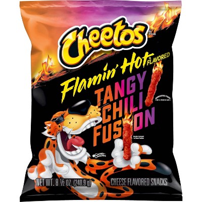 Cheetos Cheese Flavored Snacks, Flamin' Hot Flavored, Crunchy - 8.5 oz