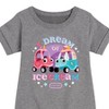 - Little Tikes - I Dream of Ice Cream Graphic Short Sleeve Fleece Dress - 2 of 4