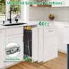 Under Cabinet Pull Out Trash Can Holder,Under Kitchen Sink Waste Container Slide Out Shelf for 30 Liter Recycling Bin, Trash Can Not Included - 4 of 4