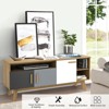 Tangkula TV Stand Table w/ Storages for 65" TVs Entertainment Console Center Mid Century Adjustable Shelf - 4 of 4