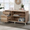 Sauder Bergen Circle Office Credenza Kiln Acacia: Laminated MDF, Metal Hardware, Spot Clean, Assembly Required - 3 of 4