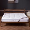 VEVOR Mattress Topper, Queen Size, 1" Thickness, Fiber Fill Pad with Detachable and Washable Layer, Comfortable Supportive,Cooling, Breathable,White - 2 of 4