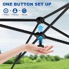 10'x10' Pop Up Canopy Tent, Instant Outdoor Canopy with 3 Sidewall, Portable Sun Shelter - 3 of 4