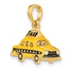Black Bow Jewelry 14k Yellow Gold 3D Yellow Enameled Taxi Pendant - 4 of 4