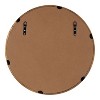 Kate and Laurel Prema Wood Framed Mirror, 24" Diameter, Walnut Brown - 3 of 4