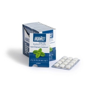 Epic Dental Xylitol Gum Peppermint, 12 Count, CASE OF 12 - 1 of 4
