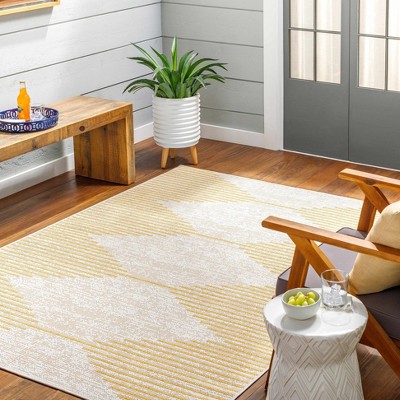 Hauteloom Stephan Yellow Outdoor Rug