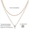 Diamond Choker Necklace for Women: Dainty 14K Gold/Sterling Silver Gold Plated CZ Jewelry, Trendy Gift - 3 of 4