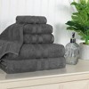 Egyptian Cotton Highly Absorbent Solid Assorted 6-Piece Quick Drying Towel Set by Blue Nile Mills - 2 of 4